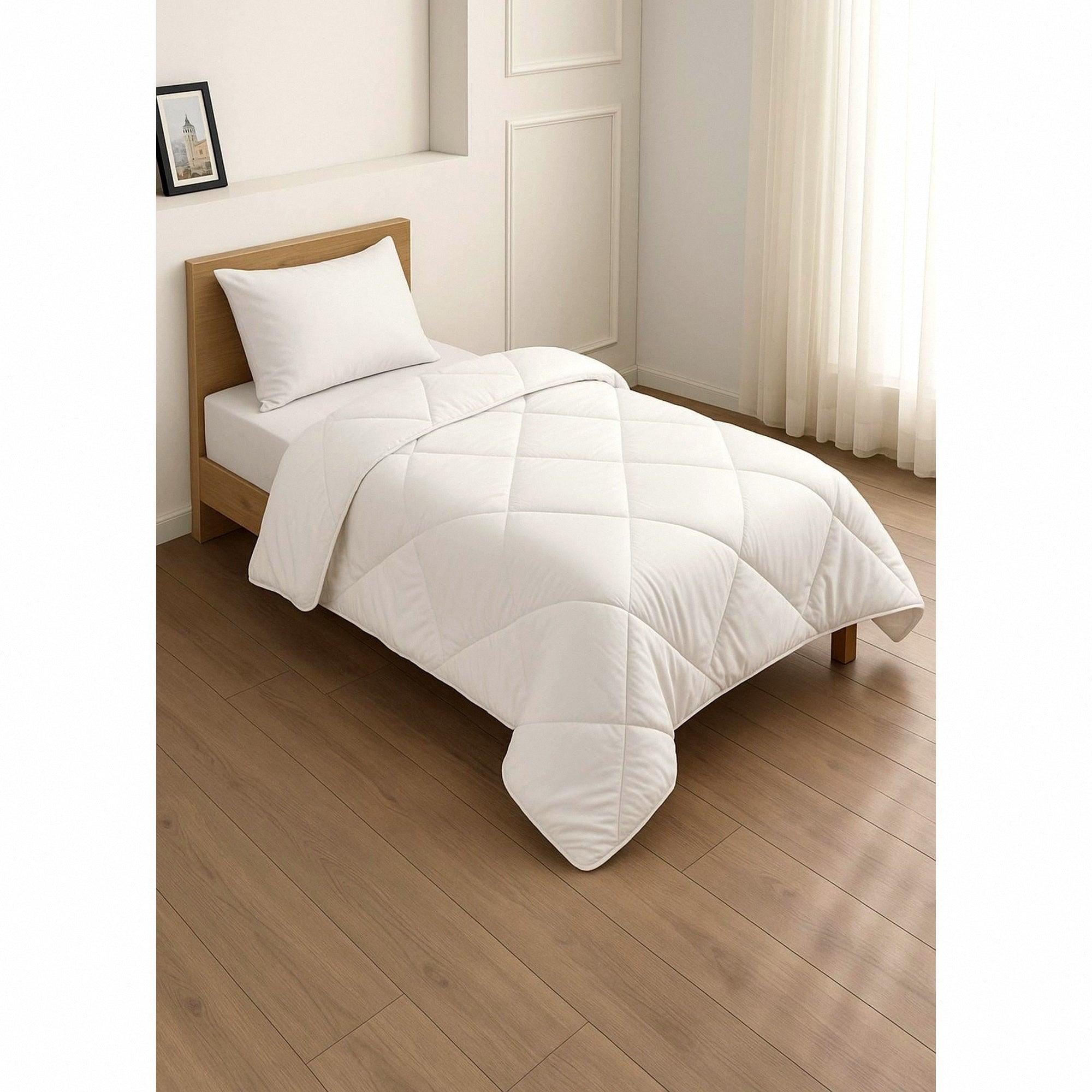HELDENA Bettdecke Weiß – Mikrofaser Ganzjahresdecke, 135×200 bis 220×240 cm