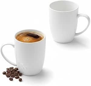 Wilmax Tasse 460 ml 2er-Set Weiß Porzellan