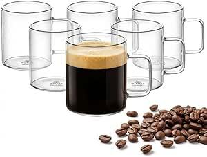 Wilmax Glasbecher 320 ml – 6er-Set, Borosilikatglas