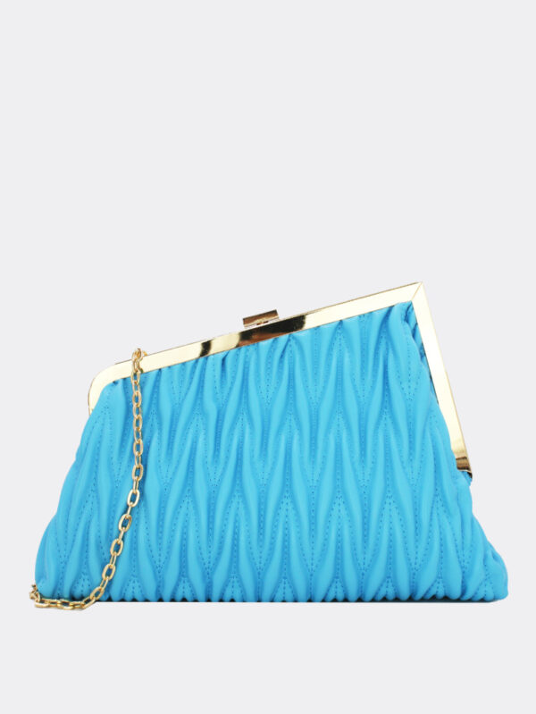 Handtasche - pochette biface matelasse bleu – Bild 2